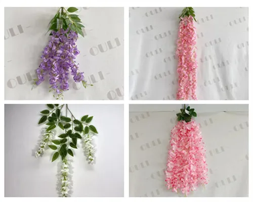 Artificialis Wisteria ramis nobis vineas - Quid est differentia et quomodo ad eos?