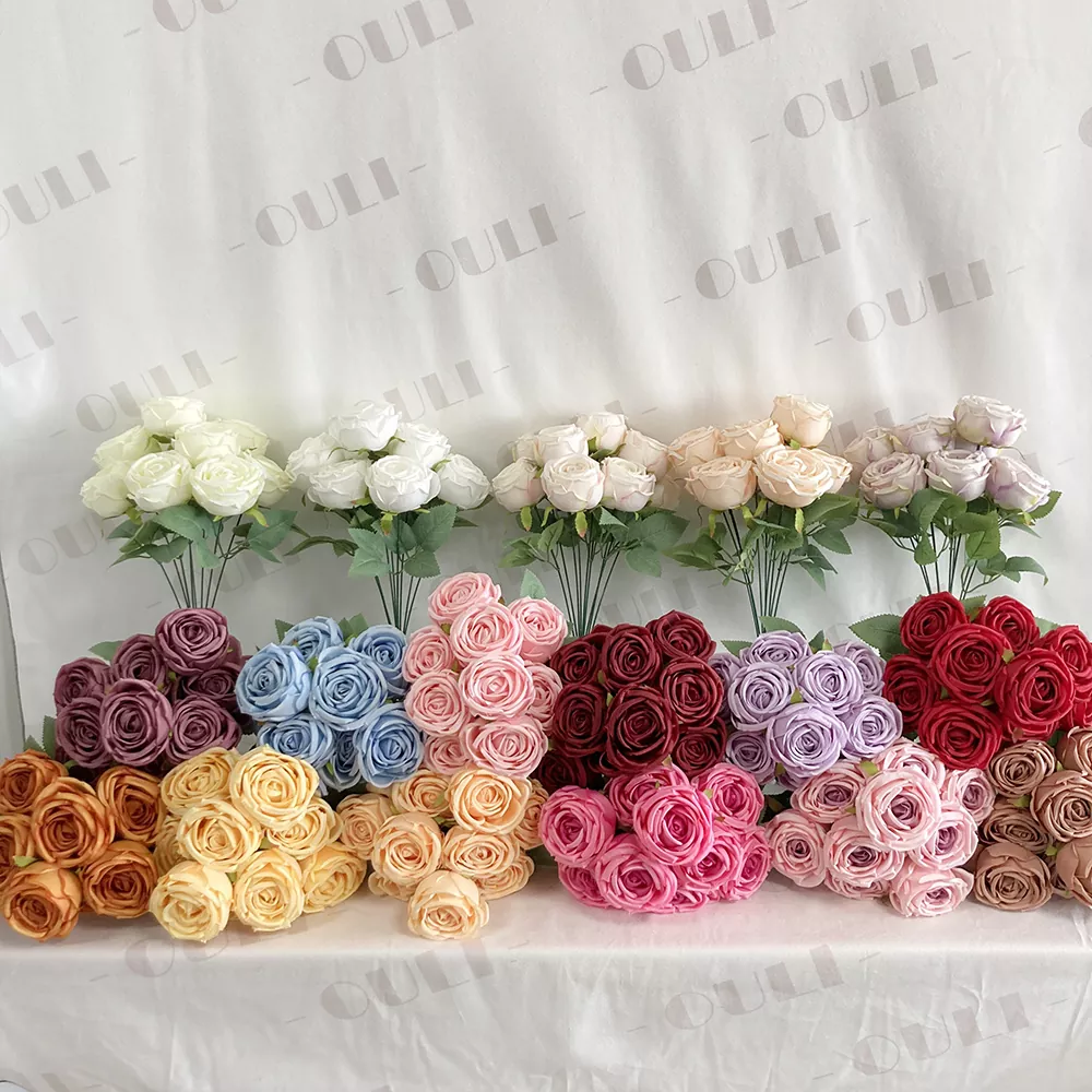 IX capita artificialis rosa FLOS