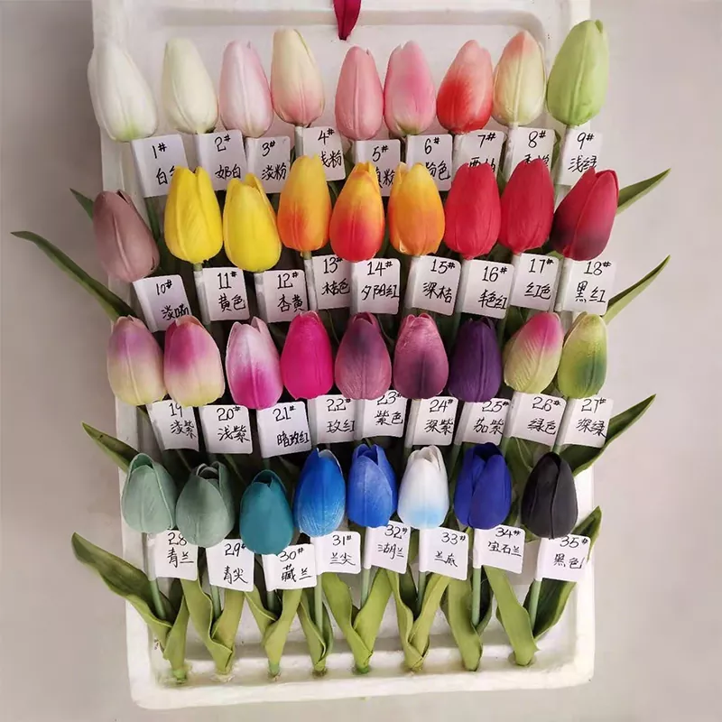 Verus tactus artificialis Tulipa flores